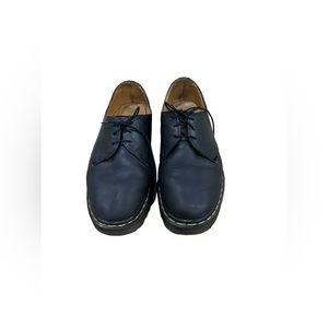 Vintage Dr. Martens 1461 Aw004 Black Full Grain Safety Shoes Sz 7‎ Women's S B9